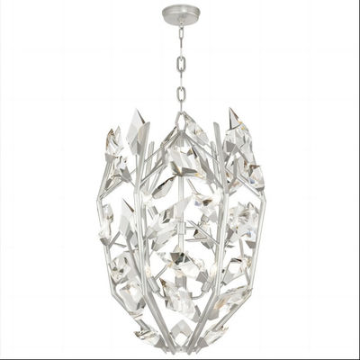Creatief zilver modern kristal kroonluchter 3000K 4000K 6500K