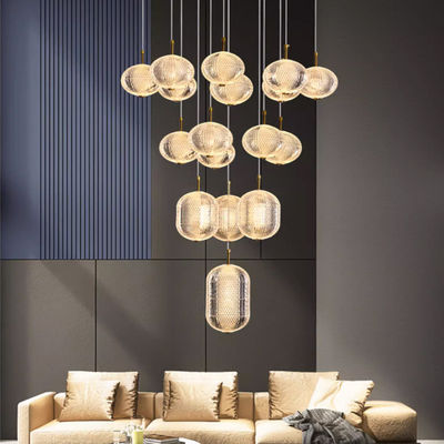 Hoog transparante acryl lampdoek hanglamp 63W / 80W / 120W / 145W