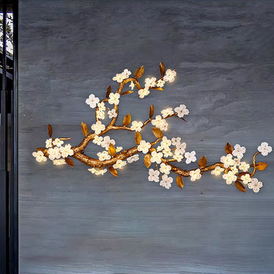 Alle koper licht luxe grote wandlamp hotel lobby achtergrond wand decoratieve sconces
