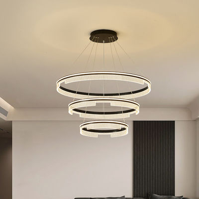 Poetsmateriaal van metaal LED Contemporary Round Chandelier 20 - 30m2