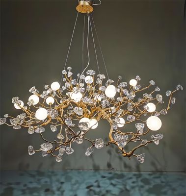 Gepersonaliseerde alle koper creatieve glas steen hanger kandelaar om licht luxe stijl te creëren