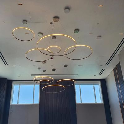 Aangepaste ronde LED hanglamp voor grote openbare plaatsen