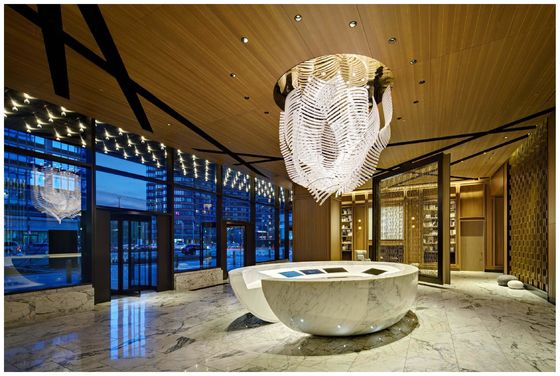 Creative Art Luxe Custom Led Kroonluchter Voor Hotel