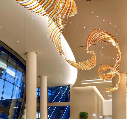 OEM ODM Europese stijl ontwerper verlichting lang glas hangertje licht 3000K