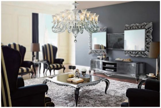 Klassieke high-end Europese kristalkaars kandelaar 220-240V