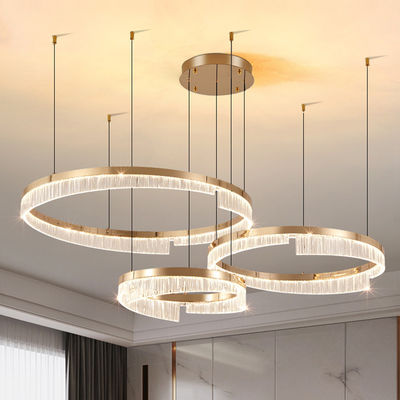 Transparante PMMA Acryl Lampshade LED kandelaar Roestvast