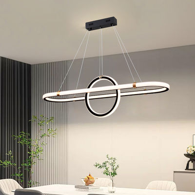 LED 92W/drie kleuren Zwart Restaurant kandelaar Zachte comfortabele licht