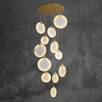 Spaanse moderne kunstontwerp Trap Hotel Villa Decoratie Gips Plafond licht Verlichting