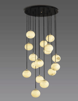 Spiraalmoderne kristalkroonluchter Hall Long Flush Mount Kroonluchters Verlichting Kristal Lustre Led L'Escalier Lights