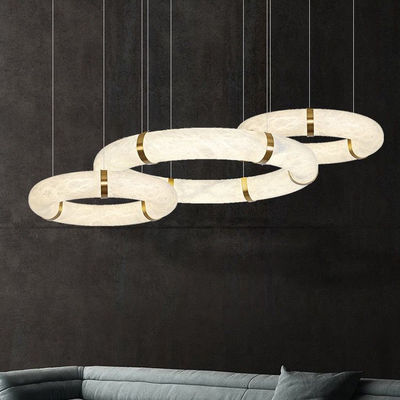 Moderne luxe alabaster L1P kandelaar koperen hangend hangend hangend licht eetkamer keuken eiland hotel bar ac fabrieksprijs