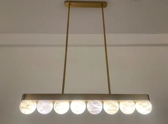 Moderne Noorse marmeren kandelaar ontwerper High-end minimalistische woonkamer Alabaster licht Alle koper eetkamer slaapkamer lamp