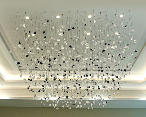 Nordieke stijl Modern interieur decoratie Licht Villa winkelcentrum Trap Handgemaakte kunst Glas kandelaar Aanpassen