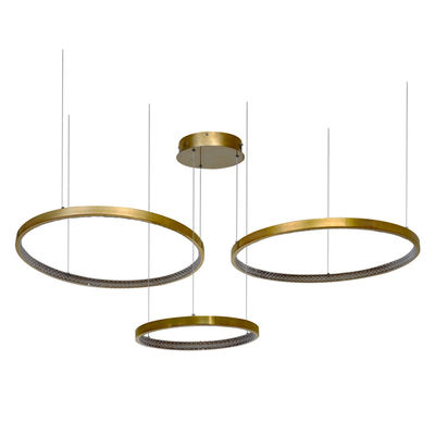 Moderne hanger lampen woonkamer eetkamer cirkel ringen acryl aluminium lichaam led plafondlamp thuis metaal hedendaags