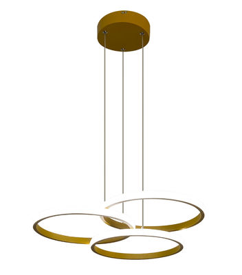Drie-ring cirkel Noorderse restaurant postmoderne eenvoudige slaapkamerlamp Circulaire eetkamer Bar Eetkamer kandelaar