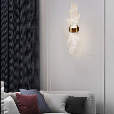 Gevorderde gevoel van fakkel woonkamer achtergrond muur acryl wandlamp delicate en mooie slaapkamer bedlamp led wandverlichting