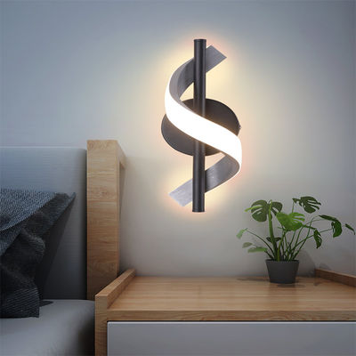 Aluminium Spiral Design LED Wandlamp Moderne 3000K / 6000K 2 Lichtkleur Hotel Slaapkamer Woonkamer Gang Gekromd Decor Wandlicht