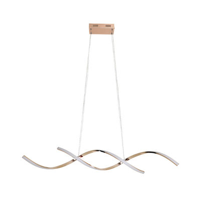 Moderne woning restaurant LED hanger licht eenvoudig zwart goud aluminium binnenkandelaar