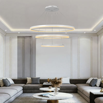 Villa Hotel Woonkamer Cirkel Lineaire hanglamp Luxe Ronde Ring Led Kandelaar