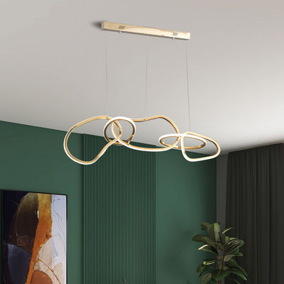 Golden Cross Ring kandelaar Luxe hangende lampen Moderne LED cirkel Ring hanger lampen