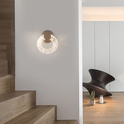 3000K Bedroom Bedside Lamp Nordic Modern Simpel Licht Luxe Woonkamer Wand Minimalist Bubble Crystal Wandlamp