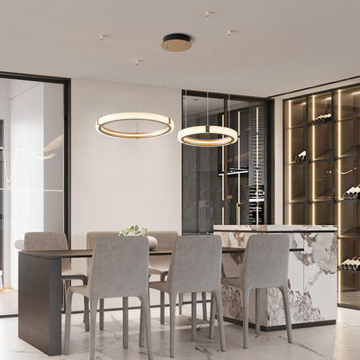 Creatieve noordelijke minimalistische dubbele ring eetkamer kandelaar eenvoudige moderne ronde kandelaar woonkamer slaapkamer kantoor