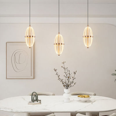 Creatief Aluminium Kleine Hanglamp Opgestegen Neerwaartse Creatieve Eenvoudige Moderne Slaapkamer Hoofdbord Designer Model Eetkamer Bar Hanglamp