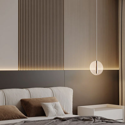Circulaire Acryl Moderne LED-kroonluchter Creatief interieur Huis zolder slaapkamer Bedkamer Studertrap Interieurversiering