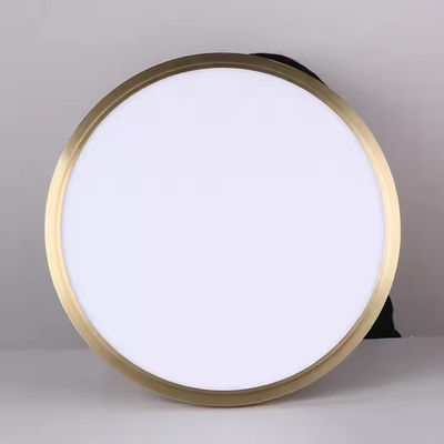Moderne gouden lichaam witte acryl schaduw plafondlamp woonkamer ronde 24W 36W 54W LED metalen plafondlamp
