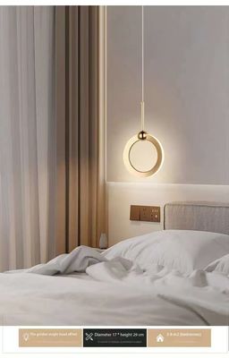 Minimalistische rondhanger woning decoratief eenvoudige moderne lampen hotel restaurant dineren naast het bed café bar kandelaar licht