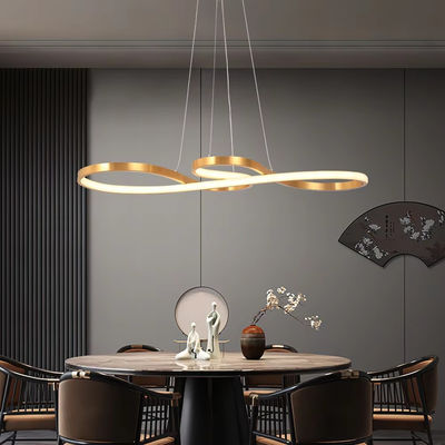 Spiraal goud en wit acryl diffuser hanglamp voor woonkamer en open keuken of slaapkamer verlichting decoratie