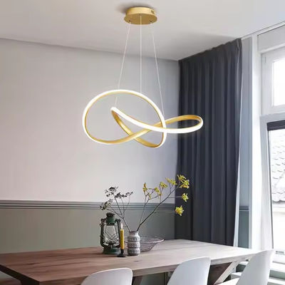 Retro verlichting luxe slaapkamer slaapkamer aluminium kroonluchter Home decoratie acryl materiaal LED plafond licht