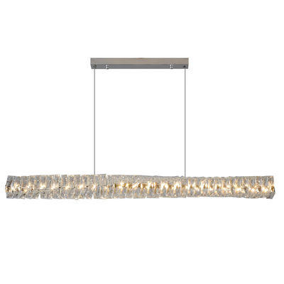 Golden Kitchen Island hanglamp Nordic LED rechthoekig roestvrij staal hanglamp voor kantoor restaurant studeerkamer