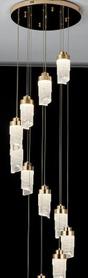 Custom LED Villa Hotel Trap Hoog Decor Lamp Moderne Acryl Kroonluchter Hanglamp 30000 Uren Levensduur