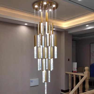 Hotelcorridor Trap Crystal Stick Pendant Light Balkon Gang Hangende armaturen