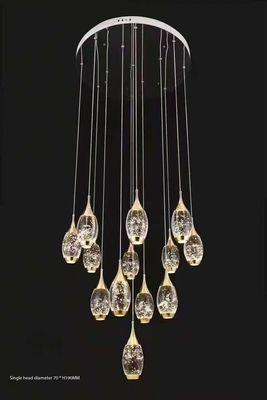 Crystal Light Draaiende trap Parfum flesvormig traplampje voor duplex woonkamers