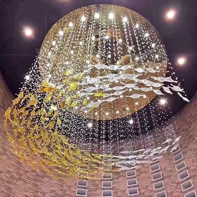 Verkoopkantoor zandbaklamp kristal eenvoudige moderne kunst hanglamp geglazuurde woonkamer lamp hotel lobby niet-standaard lamp