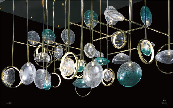 Custom Acrylic Glass Cross Matrix Villa's Decorated Hall Atrium Club End Lighting Lamps And Lanterns met andere besturingsmodus