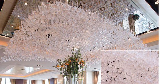 Hotel Lobby Glazen luidspreker Hanger Kroonluchter Hotel Bar Gang Kristallenlamp KTV Club Creatieve Kroonluchter