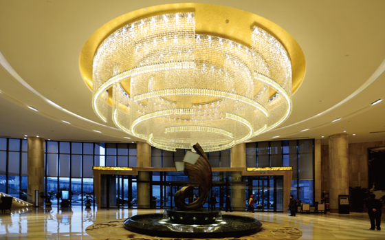 Indoor Plafond Kroonluchter Lamp Woonkamer Eetkamer Modern Luxe Brons Roestvrij Staal Glazen Staaf Led Hanglamp