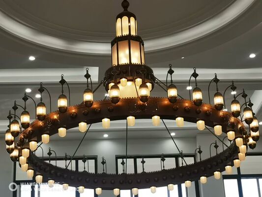 Aanpasbaar Project Masjid Islamitische Kroonluchter Grote Luxe Gouden Moskee Verlichting Kristallen Kroonluchter voor Kerk