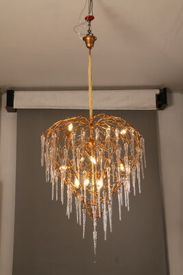 Multi-tier extra grote kristallen kroonluchter Grand Foyer hanglamp Luxe hotel balzaal plafondverlichting