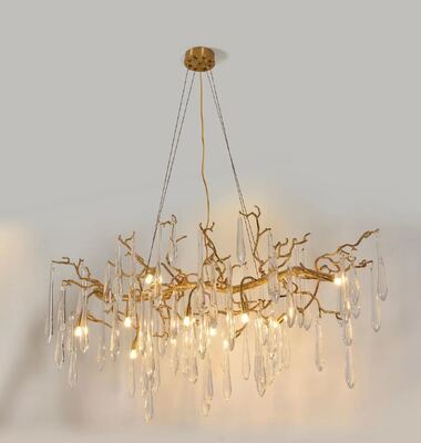 K9 heldere kristallen hangende kroonluchter licht luxe villa trap grote foyer hoog plafond ophangverlichting