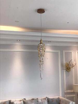Luxe kristallen kroonluchter hanglamp Grand Foyer Ballroom Extra grote gouden afwerking Plafond decoratieve verlichting