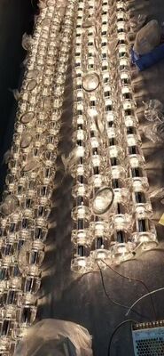 Tailor Made Rose Gold Crystal Ribbon Chandelier Moderne Europese bruiloftsfeest Art Decoration Light Fixture