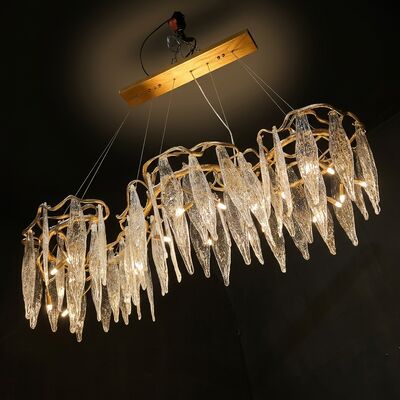 Luxe Club Op Maat Gemaakte Hanglamp Kroonluchter Custom Brons Kristal Hangend Armatuur Lounge