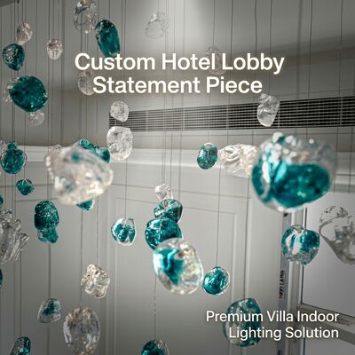 Groothandel waterdruppel kroonluchter kristallen hanglampen MOQ 30-50 stuks Flexibele bestelling Hotel Villa Commerciële levering